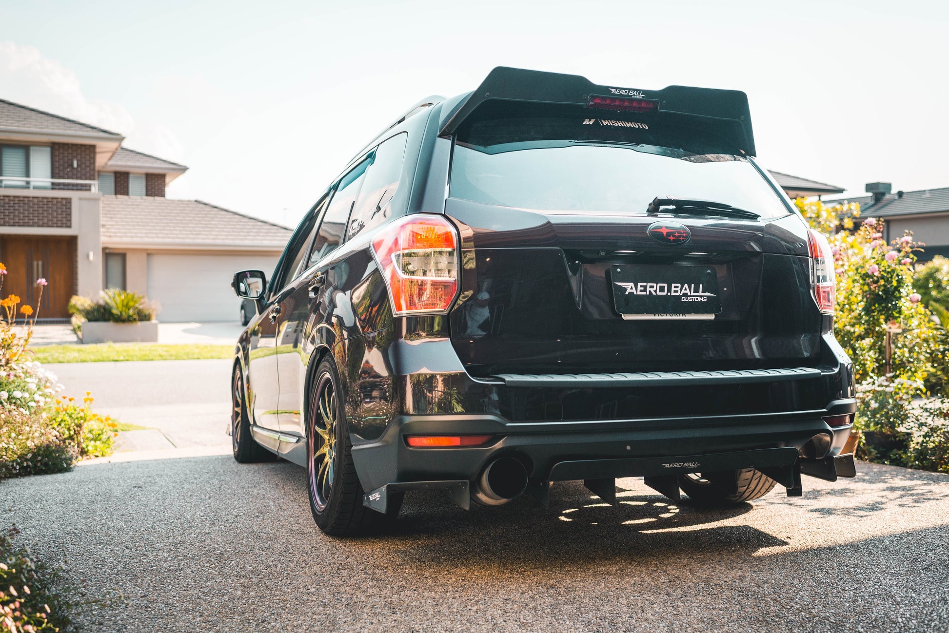 SJ Forester wing extension and rear diffuser