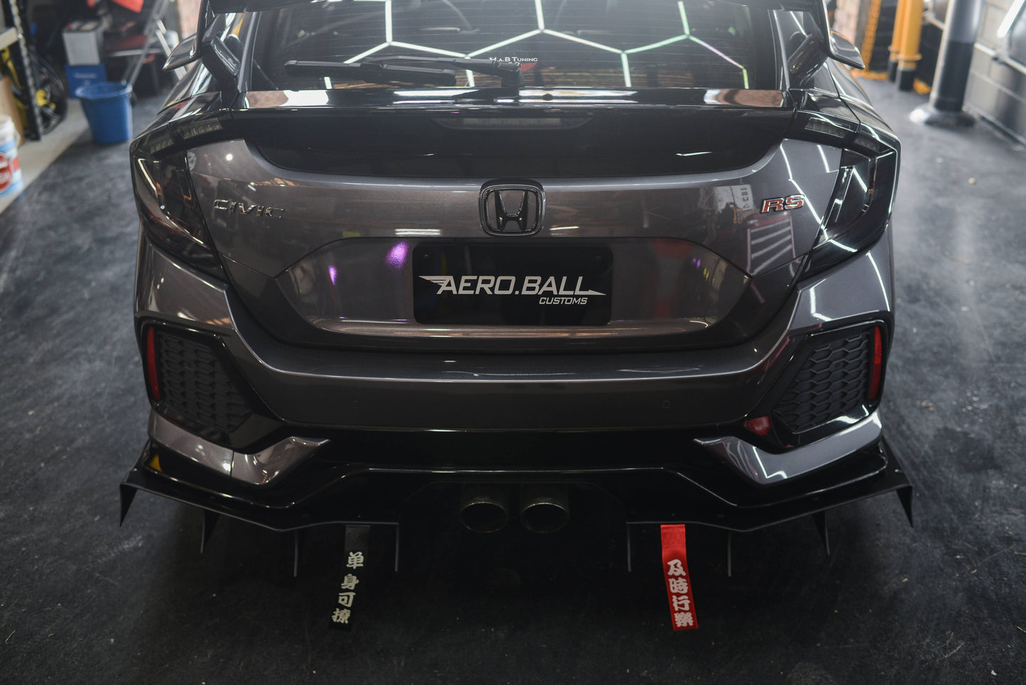 Honda Civic 10th Gen RS Hatch PFL (FK4/FK7) Rear Diffuser