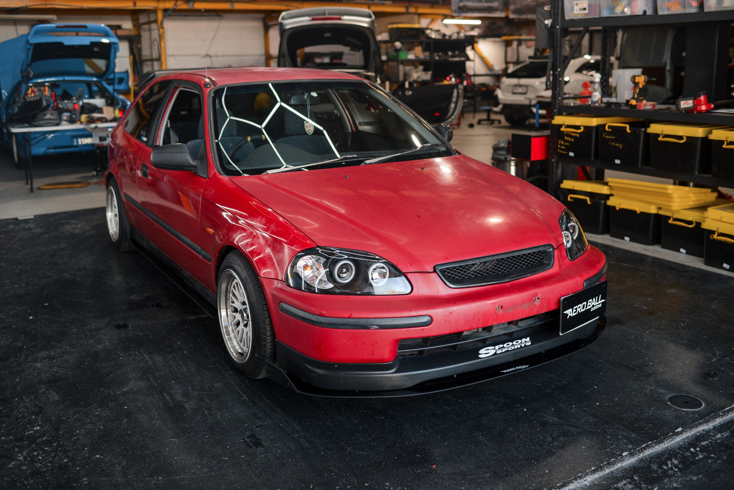 Honda Civic EK Hatch Front Splitter for Type R Lip (pre-facelift)