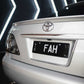 Slimline Number Plate Frame (Plain)